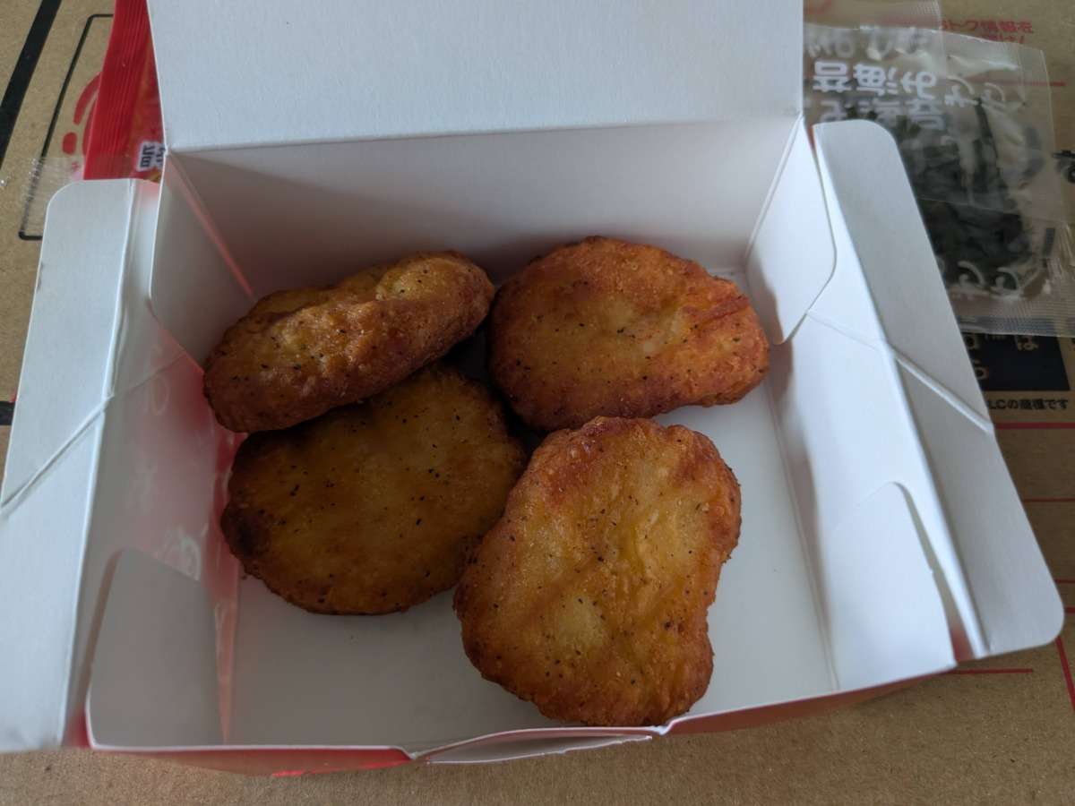 ピザハットのチキンナゲットSサイズ