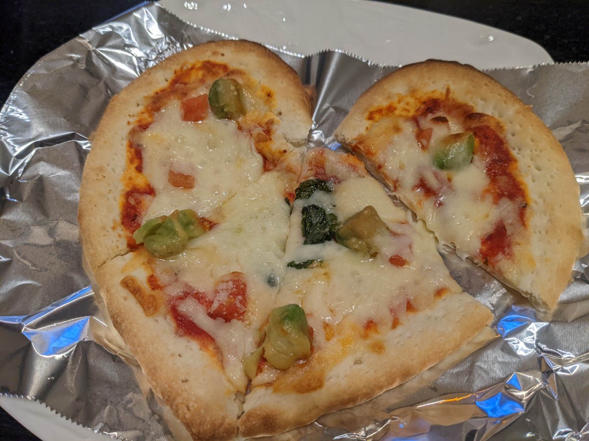 LOVEゲリータのハート形ピザ