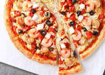 ピザハットの「海老と帆立のペスカトーレピザ」