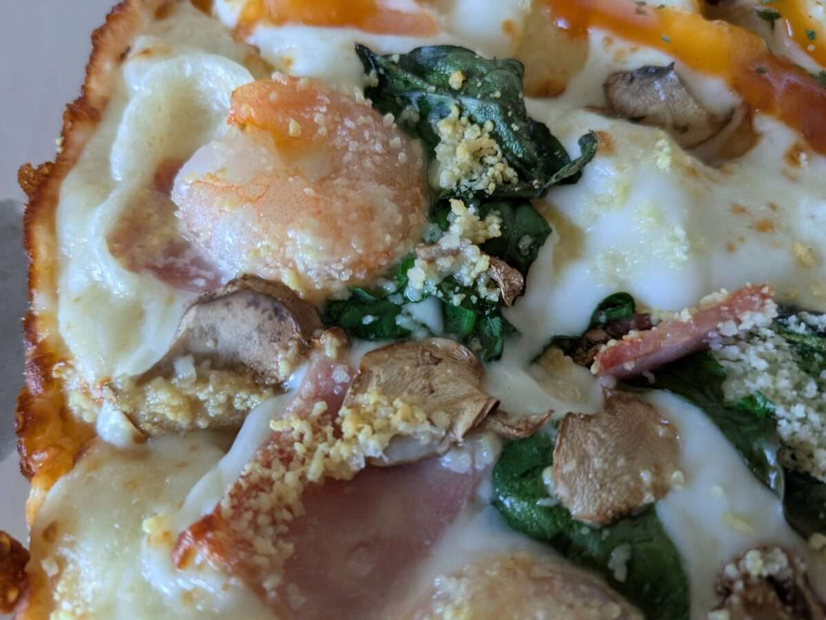 ぷりっと海老のチーズグラタンのハム