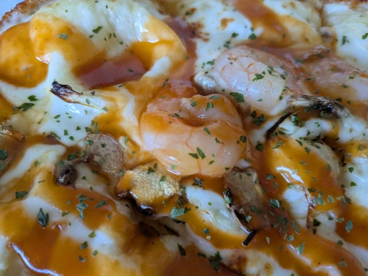 ぷりっと海老のビスクソース仕立ての海老