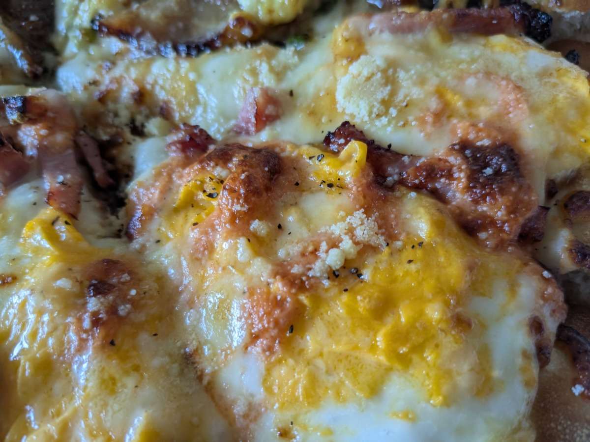 ピザハット「和風明太カルボナーラピザ」の明太子