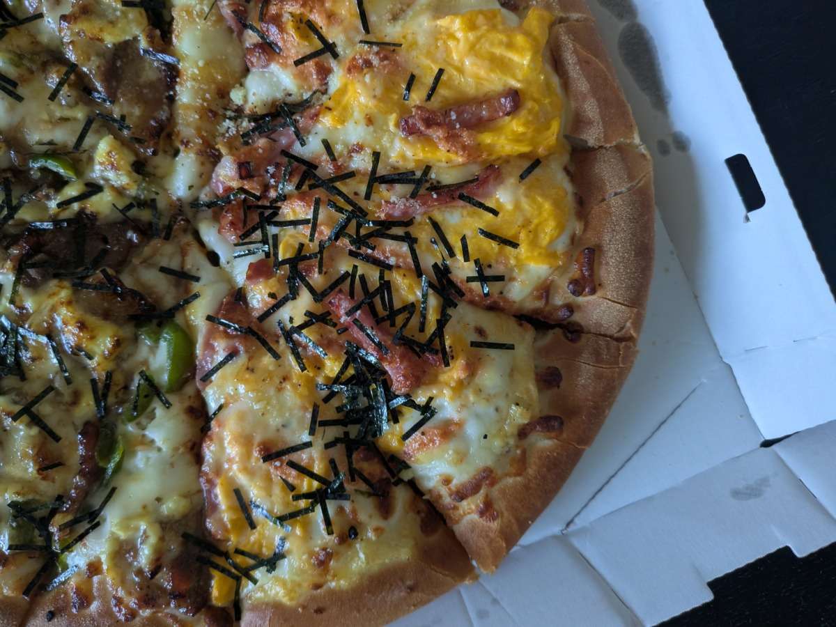 ピザハット「和風明太カルボナーラピザ」