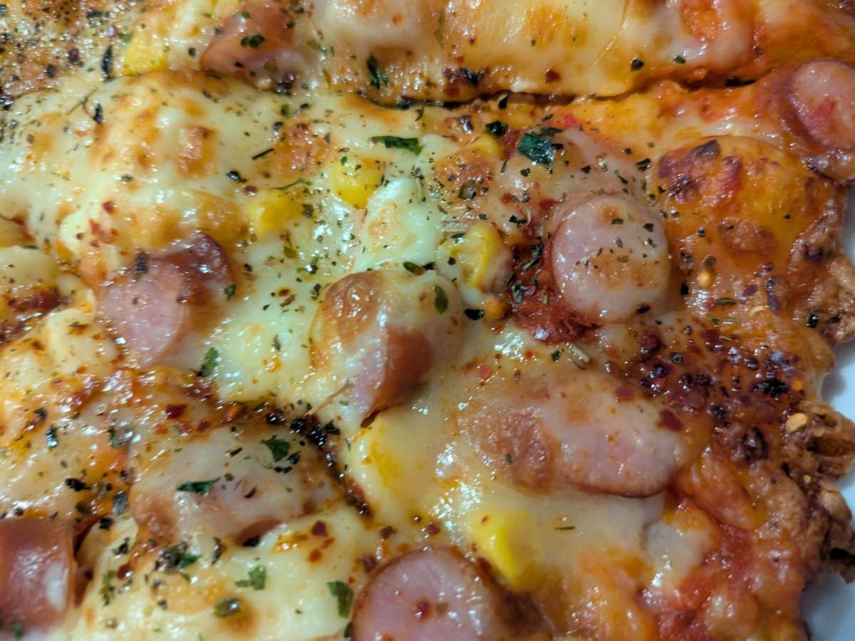 ピザーラ「ポテマヨソーセージ」再加熱後