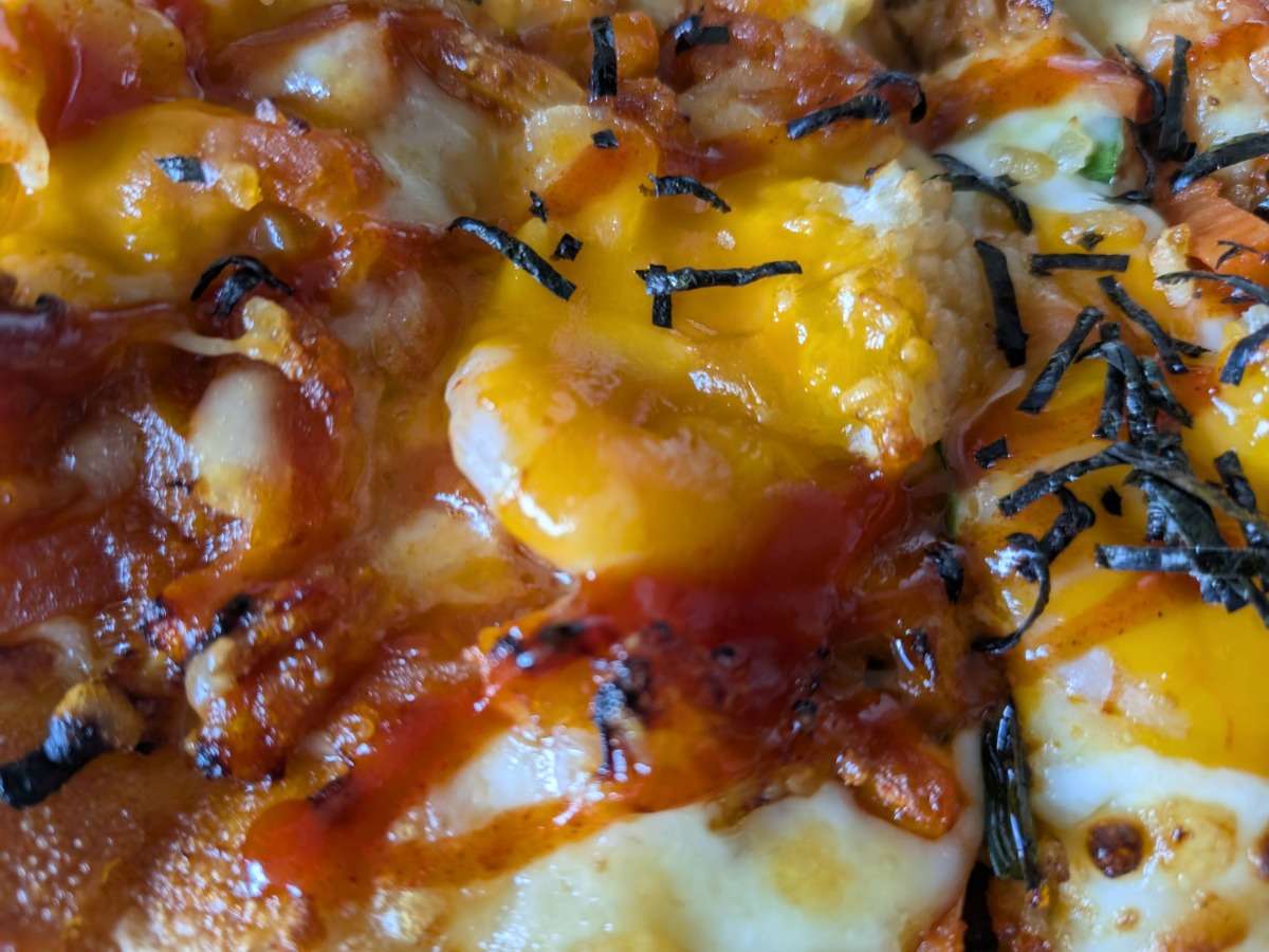 とろ～り卵の石焼風えびぷりビビンバの海老