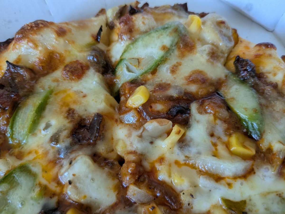 野菜 麻辣湯ピザの野菜
